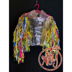Harley Quinn Cosplay Caution Jacket